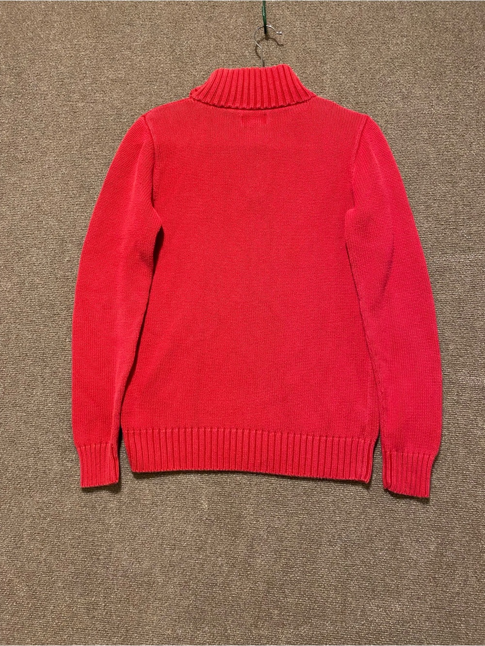 Polo by Ralph Lauren Red Cotton 1/4 Zip Sweater Boys XL 18-20 - Picture 10 of 10